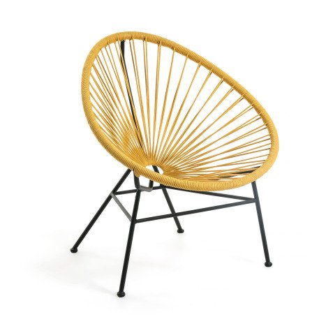 Fauteuil Samantha - corde - structure acier galvanisé
