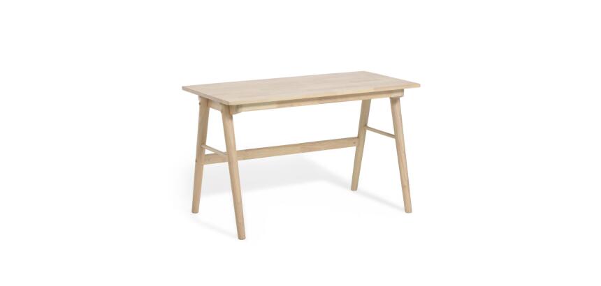 Escritorio Curie madera maciza caucho 120 x 60 cm