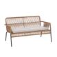 Samanta 2 seater cord sofa in beige, 133 cm