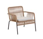 Samanta armchair in beige cord