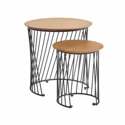 Leska set of 2 side tables Ø 50 / Ø 35 cm