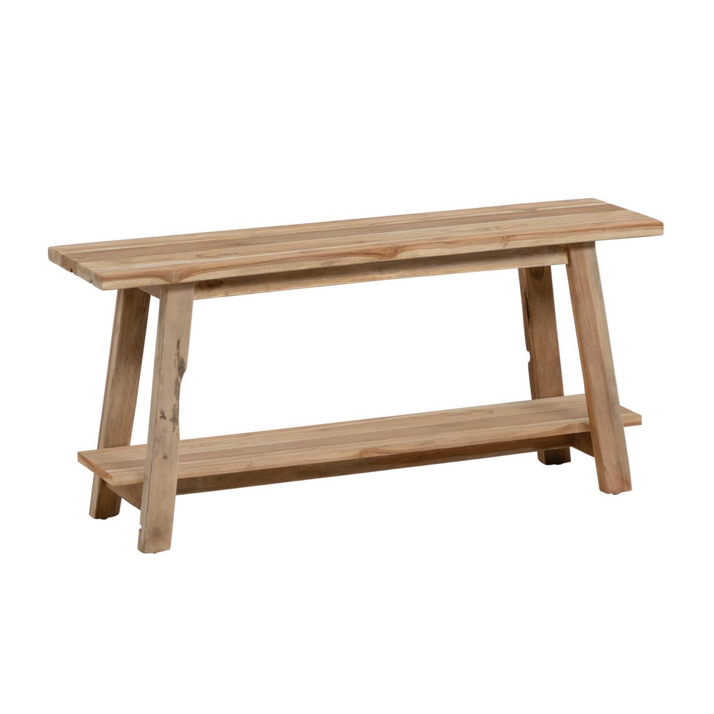 Safara solid recycled teak bench 100 cm