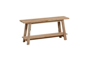 Banco Safara madera maciza de teca reciclada 100 cm