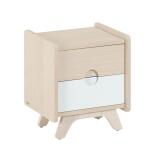 Nunila bedside table in ash veneer 40 x 46 cm FSC 100%