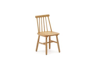 Silla infantil Tressia madera maciza caucho con acabado natural