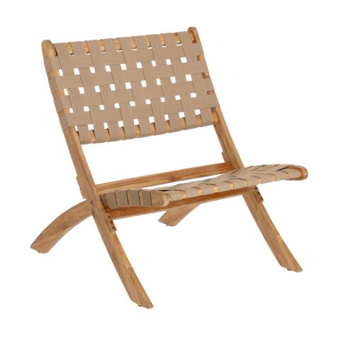 Fauteuil pliant Chabeli - corde - bois d’acacia