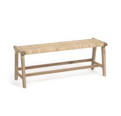 Banco Beida madera maciza teca 120 cm