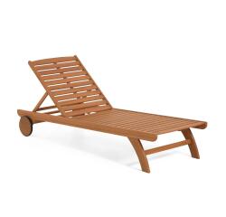 Tumbona de exterior Beila madera maciza eucalipto FSC 100%