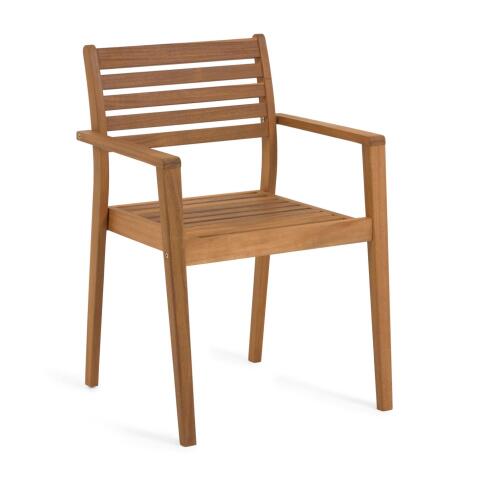 Hanzel solid 100% FSC acacia garden chair