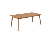 Mesa extensible de exterior Hanzel madera maciza eucalipto 183 (240) x 100 cm FSC 100%