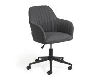 Silla de escritorio Madina gris oscuro
