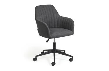 Silla de escritorio Madina gris oscuro
