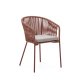 Chaise Yanet corde et pieds acier galvanisé