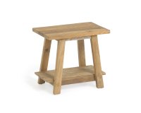 Reposapiés Safara madera maciza de teca reciclada 50 x 32 cm