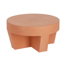 Vilena koffietafel terracotta Ø 60 cm