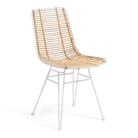 Chaise Tishana - rotin - structure acier