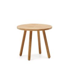 Table enfant ronde Dilcia en bois d'hévéa massif Ø 55 cm