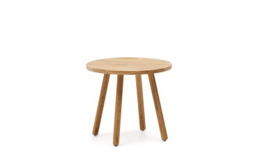 Mesa infantil redonda Dilcia de madera maciza de caucho Ø 55 cm