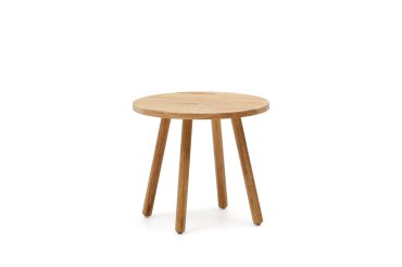 Round Dilcia kids table in solid rubber wood Ø 55 cm