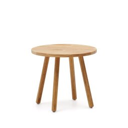 Mesa infantil redonda Dilcia de madera maciza de caucho Ø 55 cm