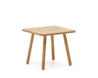 Mesa infantil cuadrada Dilcia de madera maciza de caucho 55 x 55 cm