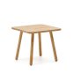 Square Dilcia kids table in solid rubber wood 55 x 55 cm