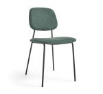 Chaise Benilda contreplaqué de chêne et acier