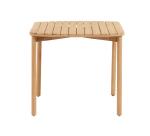 Table Sheryl en bois massif d'eucalyptus 90 x 90 cm
