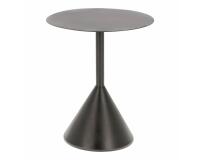Mesa auxiliar Yinan de metal con acabado pintado negro Ø 48 cm