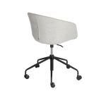Chaise de bureau Yvette gris clair
