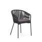 Chaise Yanet corde et pieds acier galvanisé