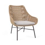 Abeli cord armchair in beige