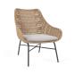 Abeli cord armchair in beige