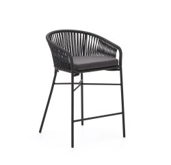 Taburete Yanet de cuerda y acero galvanizado altura 65 cm