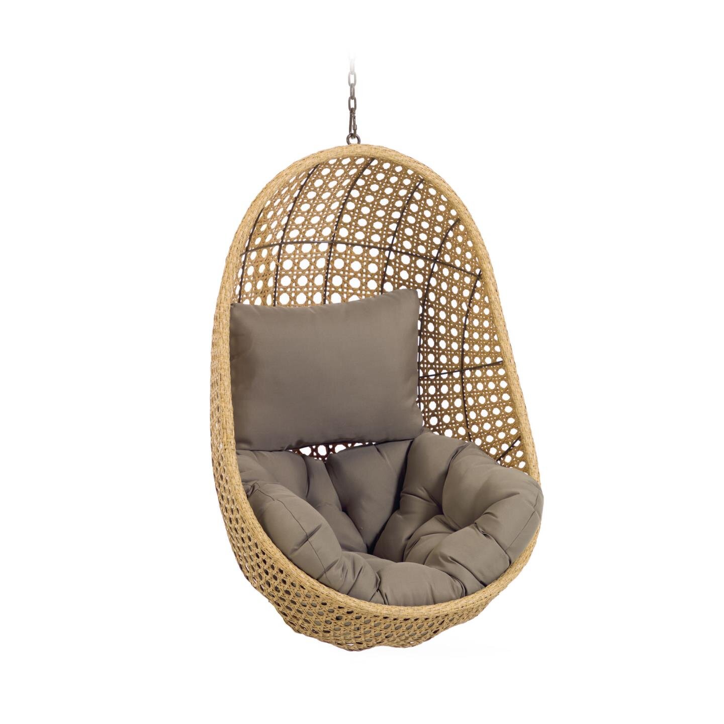 Fauteuil suspendu Cira finition naturelle