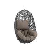 Sillón colgante Florina gris oscuro