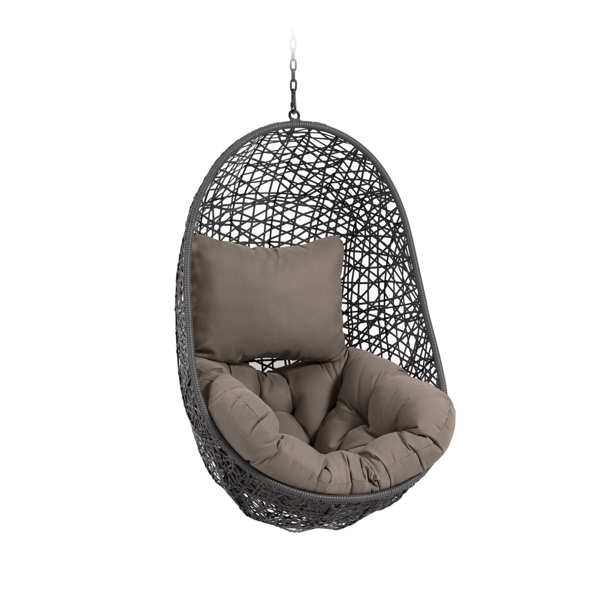 Sillón colgante Florina gris oscuro