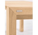 Banc d'extérieur Victoire - bois de teck massif - L 135 x P 38 x H 45 cm