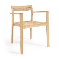 Silla de exterior Victoire de madera maciza de teca