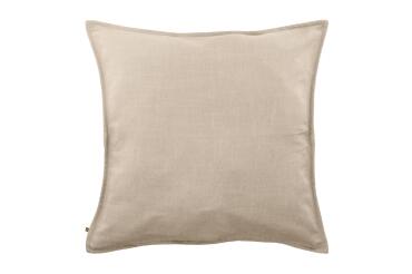 Blok cushion cover in beige linen, 60 x 60 cm