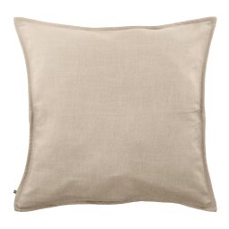 Housse de coussin Blok en lin beige 60 x 60 cm