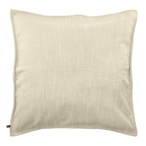 Housse de coussin Blok en lin blanc 60 x 60 cm