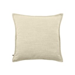 Housse de coussin Blok en lin blanc 45 x 45 cm