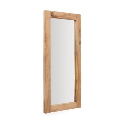 Maden wooden mirror with a natural finish 80 x 180 cm