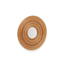 Miroir rond Nalea  en rotin Ø 60 cm