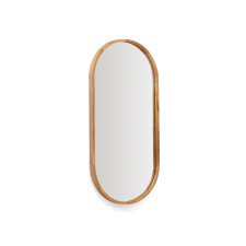 Miroir Magda en bois de teck avec finition naturelle  Ø 45 x 95 cm