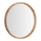 Polke Teak Wood Mirror Ø 100 cm