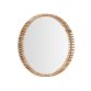 Polke Teak Wood Mirror Ø 80 cm