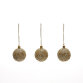 Briam set of 3 small gold decorative pendant balls