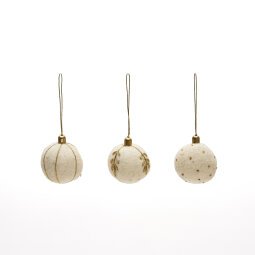 DE_Set Breshi de 3 boules suspendues de décoration petites blanches et détails dorés